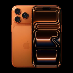 Orange iPhone 17 Pro Max with sleek design